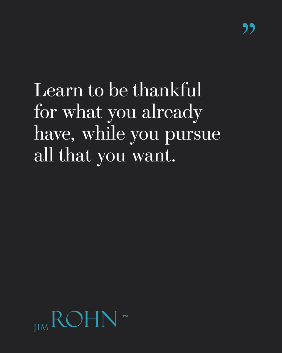 OfficialJimRohn's tweet image. "Learn to be thankful for what you already have, while you pursue all that you want." — Jim Rohn

This week: Gratitude as a Driver of Growth.

jimrohn.com

#JimRohn #PersonalDevelopment #Gratitude #Growth