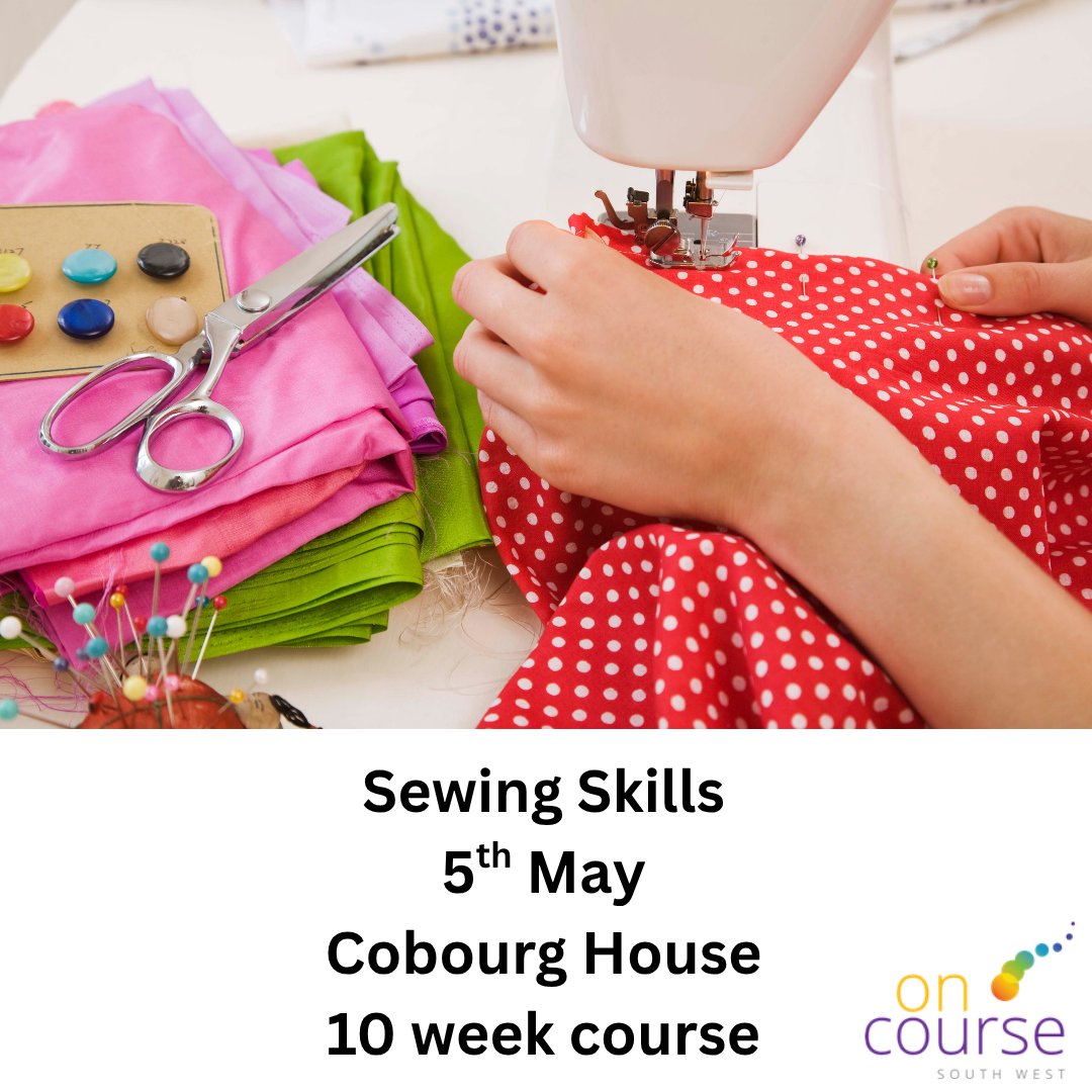 OnCourseSW's tweet image. Ready to unlock your creative potential? Our new 10-week Sewing Skills course is the perfect foundation for anyone who dreams of making their own clothes or crafting unique gifts.

👉ow.ly/wHmY50YNQrY

#AdultLearning #Plymouth #Sewing