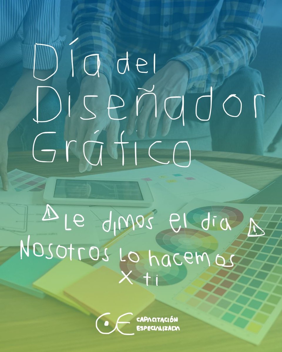 CAPACITACIONESP's tweet photo. Detrás de cada gran marca, mensaje o campaña,
hay creatividad, visión y diseño.

Hoy reconocemos a quienes convierten las ideas en imágenes que comunican y trascienden.

Día Mundial del Diseño Gráfico. ✨ https://t.co/XqS7yoJU1h