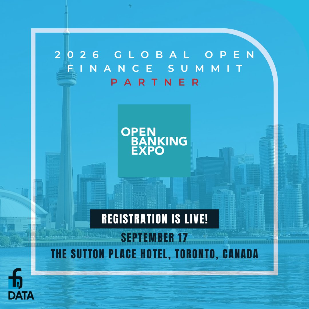 FDATAnorth's tweet image. We’re excited to partner with @OpenBankingExpo for the 2026 Global Open Finance Summit 🇨🇦

Join us Sept 17 in Toronto as leaders across policy &amp;amp; industry shape the future of #OpenFinance and #OpenBanking.

Register: luma.com/FDATASummit

#FDATA #Fintech #DataRights