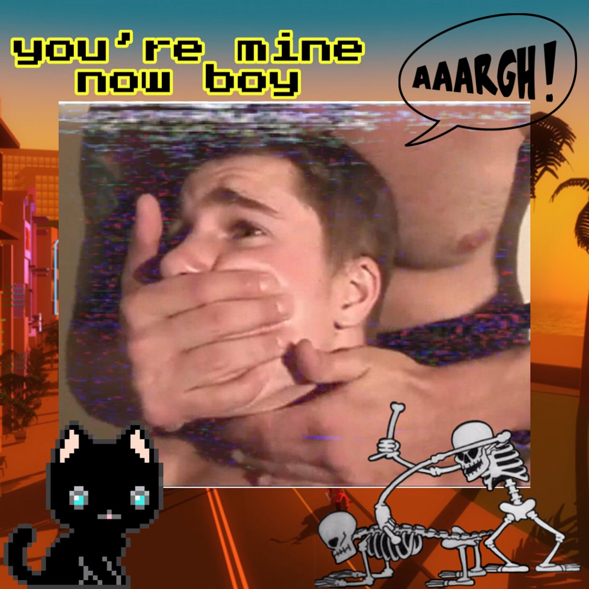 DestroyMeDaddy's tweet photo. DestroyMeDaddy! See more Vaporwave Stickers here: https://t.co/4pzqMOWwuN #vaporwave #gay #shop https://t.co/AodEecayWp