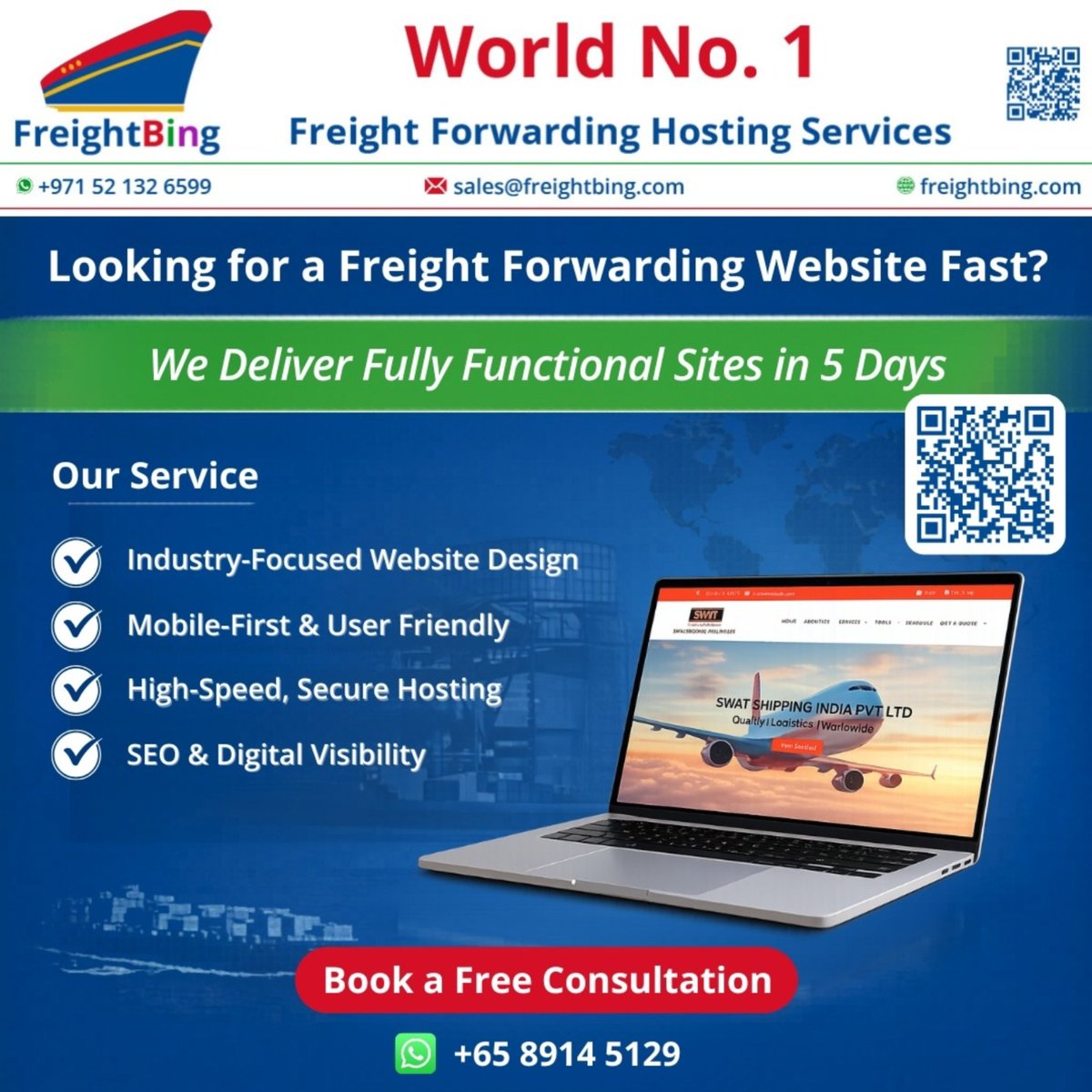 freight_bing's tweet image. 🚀 Looking for a Freight Forwarding Website — Fast?
🔗 freightbing.com/website-design…

📞 Book a FREE consultation today
📲 WhatsApp: +65 8914 5129
🌐 freightbing.com

#FreightForwarding #LogisticsWebsite #FreightBing #DigitalFreight #WebsiteDesign #WebHosting #SEO