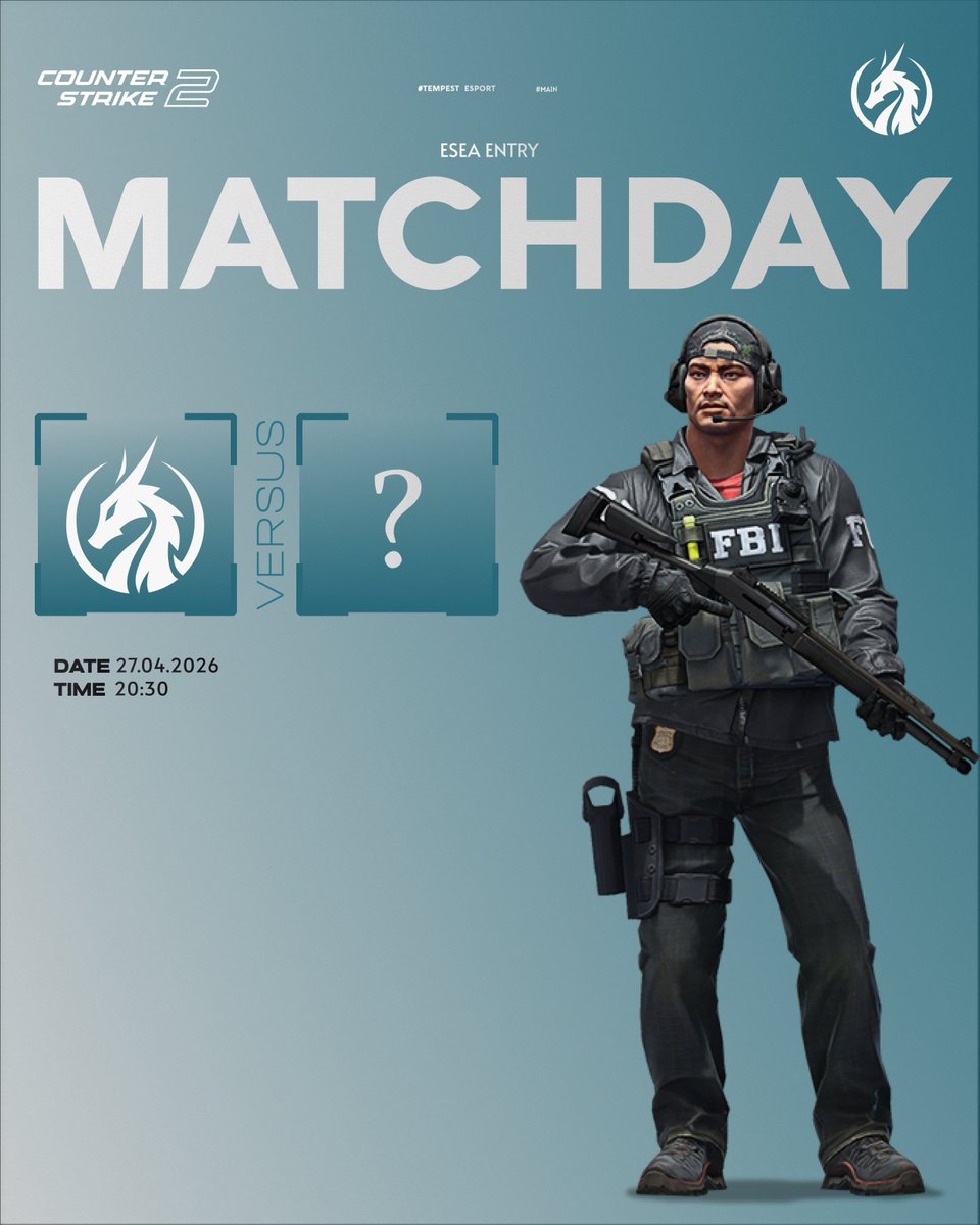 temp_eSport's tweet photo. [MATCHDAY]
Also our ESEA Season contiues today against #S0Ses_EGORses!

Sadly there is no Cast today.. :/ https://t.co/oFoJevwoPf