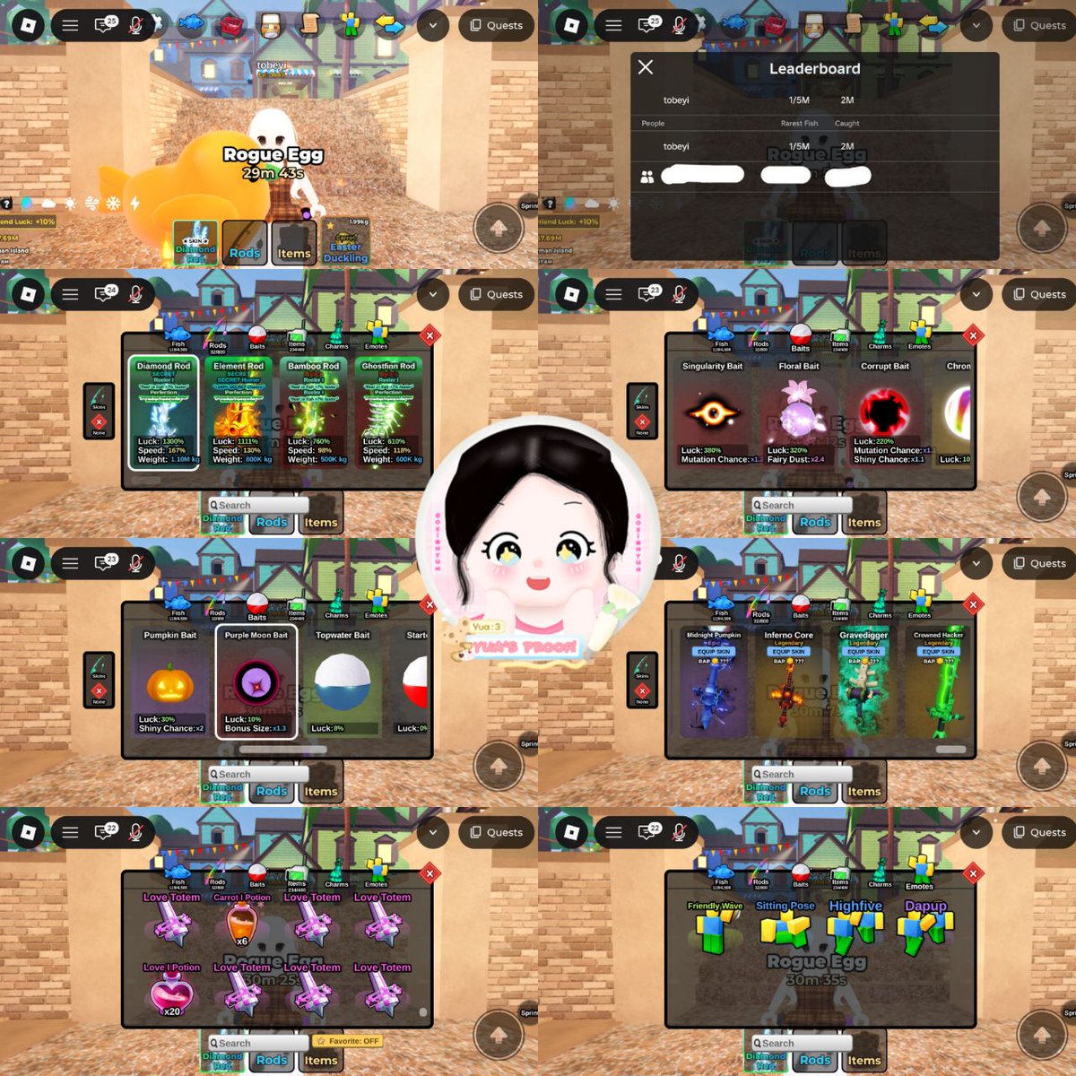 oxianyun's tweet photo. ໒ྀི ₊ WTS ACCOUNT ROBLOX ꢾ꣒  ׅ ⑅
𖠗 Akun Fish It
𖠗 Datpol, Verif 18 - 20, On Mic

⌗ Diamond Rod Perfection + Reeler
⌗ Element Rod Perfection + Secret Hunter
⌗ Banyak Totem Cupid &amp; Mutasi

⭐ Price : 30k
avail rekber komun &amp; famous

t : want to sell buy https://t.co/YHjUQ0HDuq