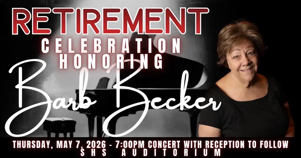 BluffsMSBand's tweet photo. Congratulations, Barb! Thank you for sharing your amazing talents with us. You will be missed. 🐾🎶🎹 https://t.co/Bap6Vb677J
