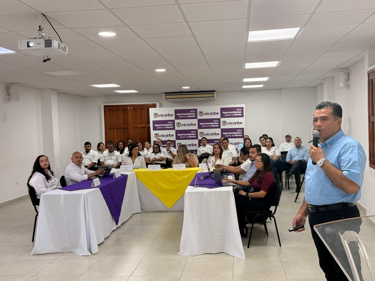 UniCaribe_'s tweet photo. #AEstaHora | 🕐 Escribimos un nuevo capítulo en nuestra historia:

👉Con el liderazgo de nuestro rector @LeonardoPerSu, recibimos doble Visita de Pares Académicos para verificación de condiciones de los programas de: 

✅️Ingeniería de Datos e Inteligencia Artificial
✅️Derecho

Dos programas con que apostamos a ampliar nuestra oferta y brindar #MásOportunidadesParaLaGente