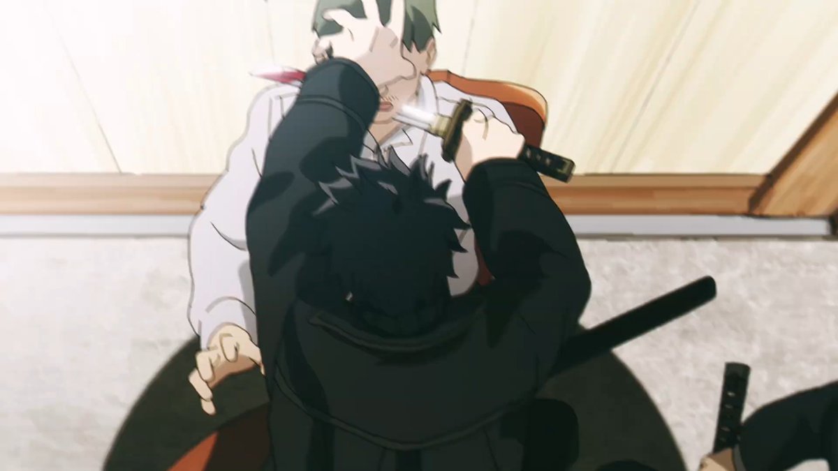 bloodcranez's tweet image. chihiro was gripping that guy viciously omg 😭😭😭😭