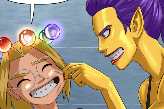 grrlpowercomic's tweet photo. This cheek pinch has been a long time coming | 
Grrl Power #1455 - Tactical tactile
https://t.co/dgPY5V6g7H #webcomic #superheroes #superheroine https://t.co/tGZOAMtkrV