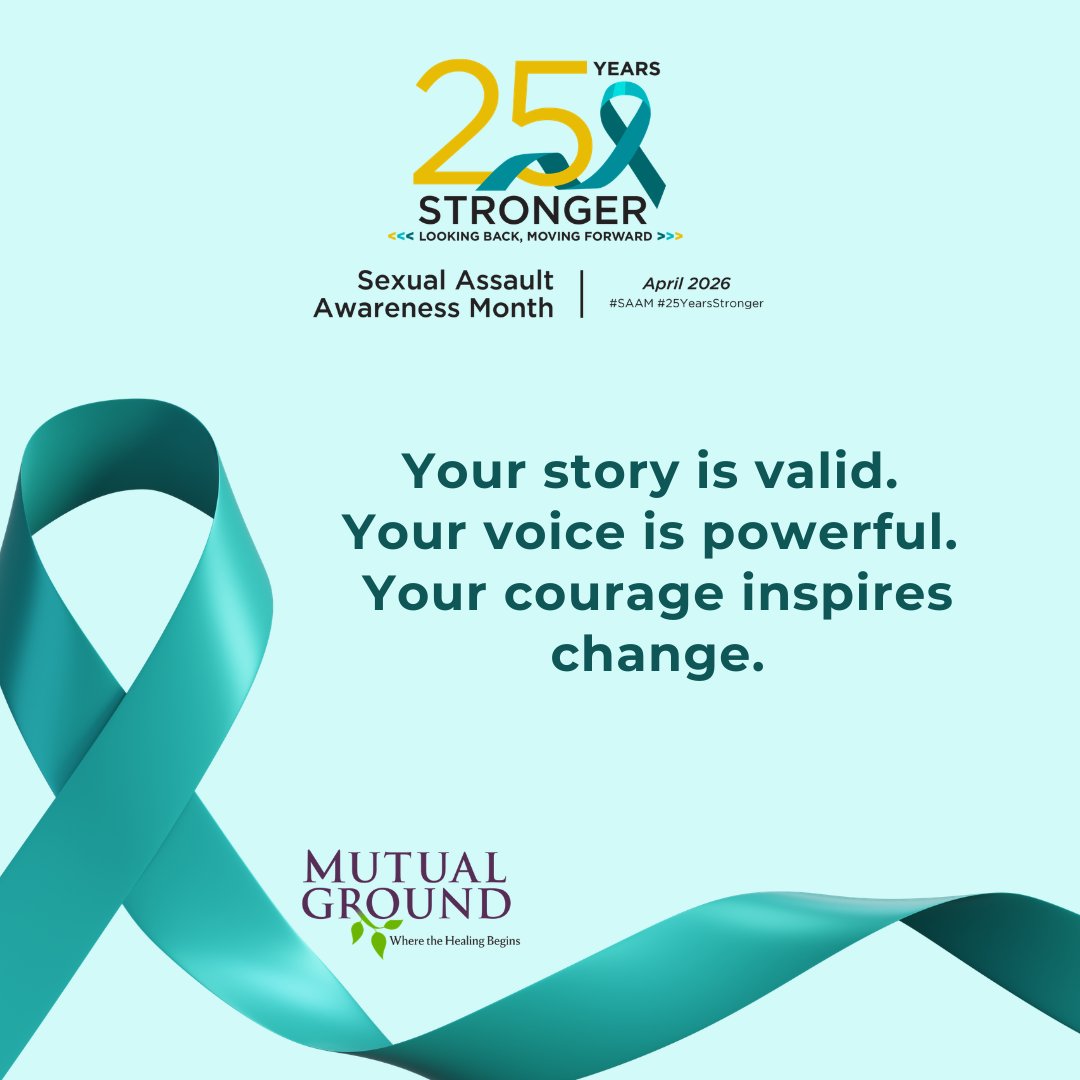 mutualground's tweet image. 💚  Motivational Monday 💚 

Your story is valid.
Your voice is powerful.
Your courage inspires change.

#SAAM #YourVoiceMatters #EndSexualViolence #SurvivorStrength #MutualGround