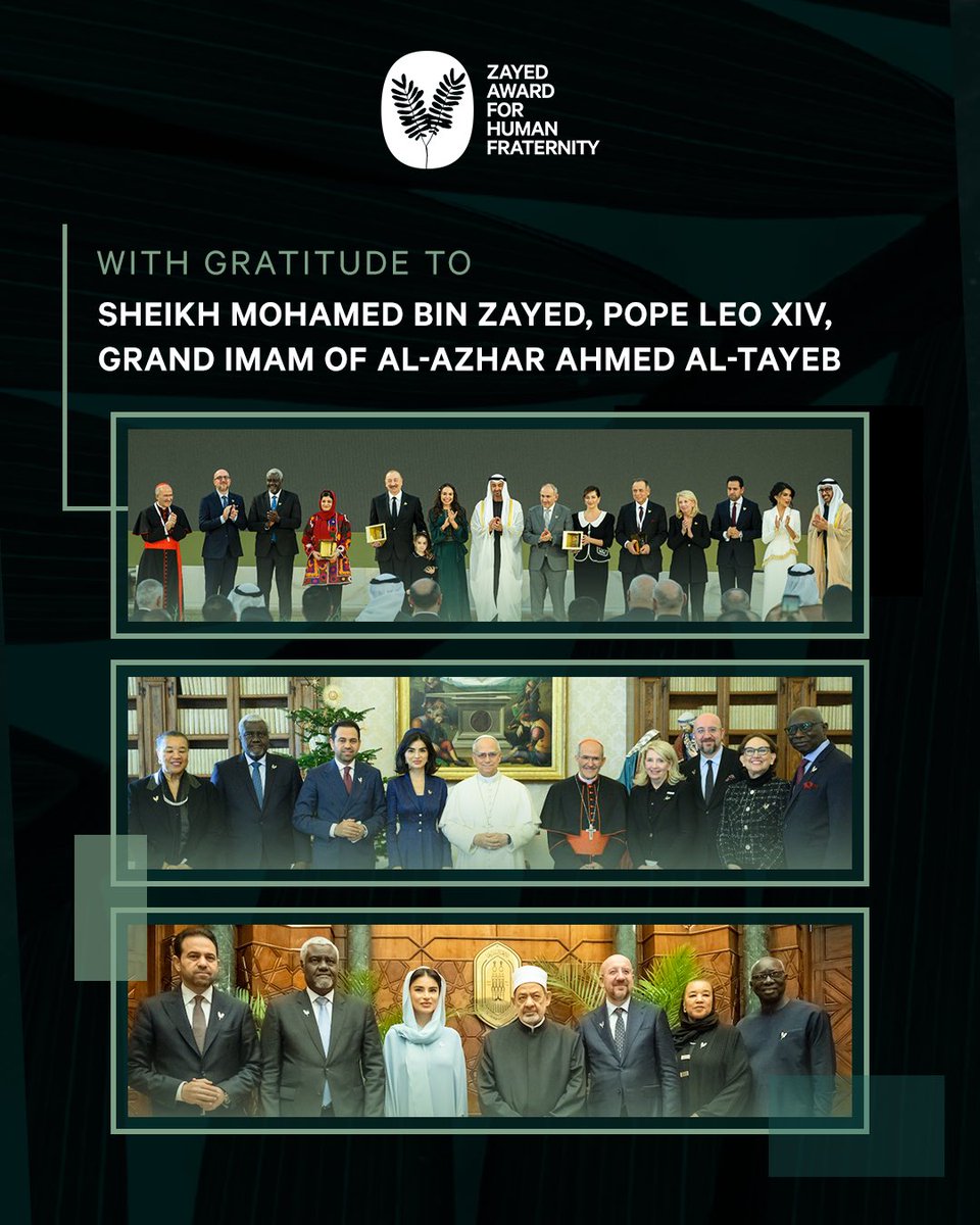Zayed Award for Human Fraternity tweet media