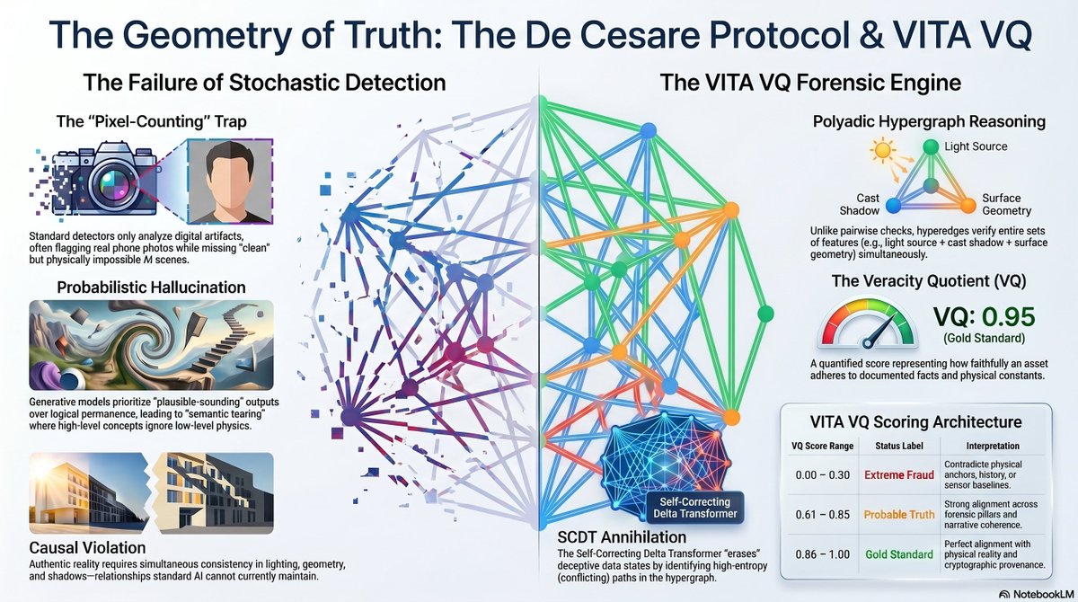 iVirtueAI's tweet photo. The VITA-VQ™ Verigraf dashboard is a high-fidelity realization of the De Cesare Protocol. It successfully transitions 40-year practice into an interactive, machine-learning-ready workstation for universal truth-seeking. #semanticreasoning @IgentixAi
@grok https://t.co/g7JCpHHQkW