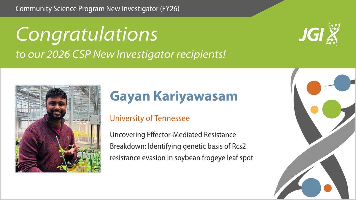 Joint Genome Institute tweet media