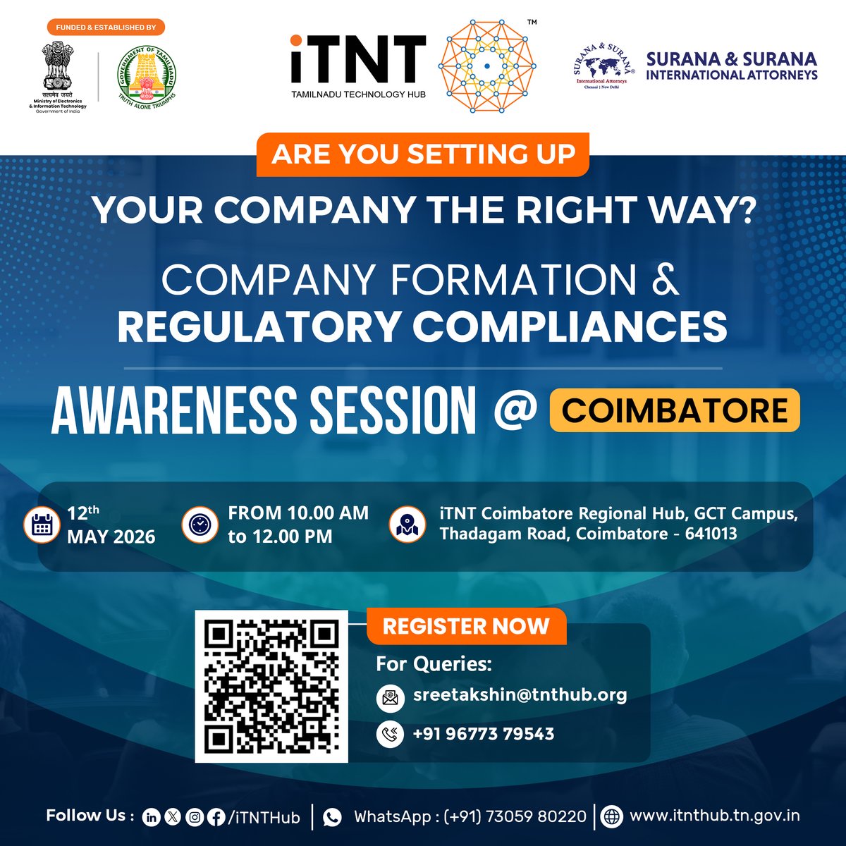 itntHub's tweet image. 𝗔𝗿𝗲 𝘆𝗼𝘂 𝘀𝗲𝘁𝘁𝗶𝗻𝗴 𝘂𝗽 𝘆𝗼𝘂 𝗰𝗼𝗺𝗽𝗮𝗻𝘆 𝘁𝗵𝗲 𝗿𝗶𝗴𝗵𝘁 𝘄𝗮𝘆? 𝗠𝗼𝘀𝘁 𝗳𝗼𝘂𝗻𝗱𝗲𝗿𝘀 𝗴𝗲𝘁 𝘁𝗵𝗶𝘀 𝘄𝗿𝗼𝗻𝗴 𝗶𝗻 𝘁𝗵𝗲 𝗯𝗲𝗴𝗶𝗻𝗻𝗶𝗻𝗴. 𝗠𝗮𝗸𝗲 𝘀𝘂𝗿𝗲 𝘆𝗼𝘂 𝗱𝗼𝗻'𝘁.

We invite #Startups, #MSMEs, #Researchers, #IndividualInventors, #Faculties