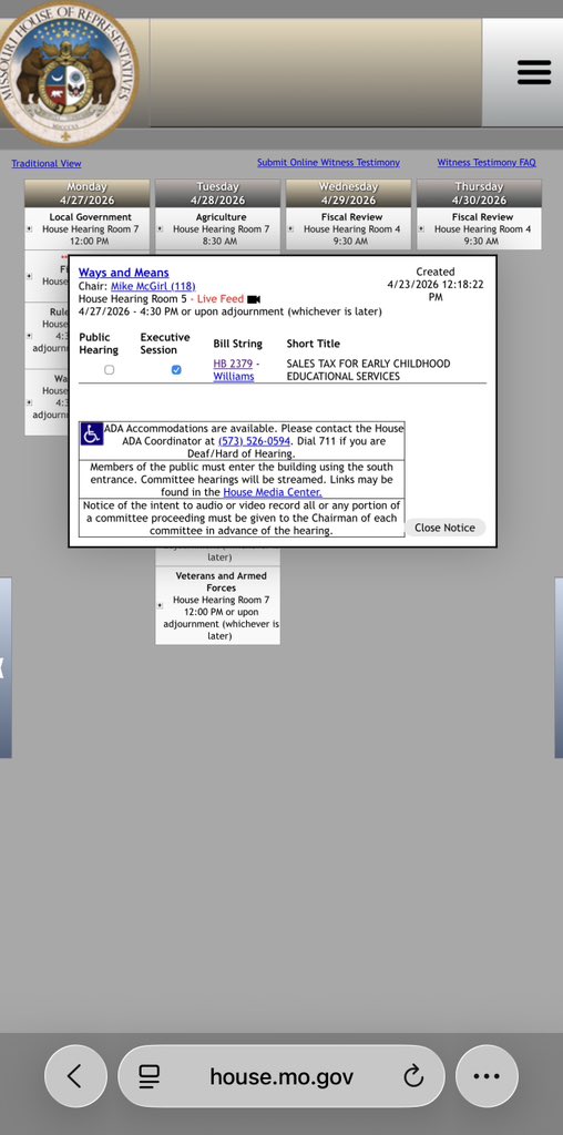 MOEdWatch's tweet image. #moleg Ways &amp;amp; Means committee is voting today on creating a Sales Tax Fund for Early Childhood Education. 

A bill carried by a Republican mind you. 

The low cost of living in Missouri is under attack by AFP backed reps.