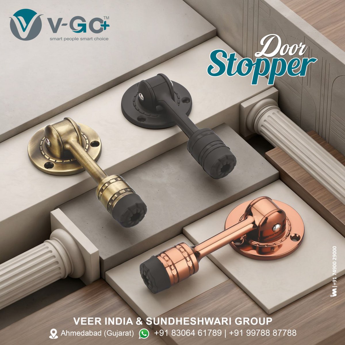 ibais_hardware's tweet image. VEER INDIA &amp;amp; SUNDHESHWARI GROUP - AHMEDABAD

📞Mr. Haresh Modi:- +91 83064 61789
📲ibais.biz/8306461789
.
#DoorStopper #DoorHardware #HomeSafety #ArchitecturalHardware #InteriorDesign #DoorAccessories #HomeImprovement #SafetyFittings #HardwareSolutions
.
@ibais_hardware