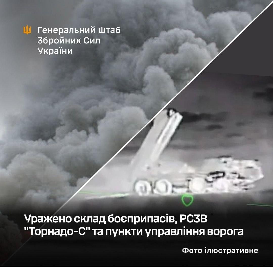NOELreports's tweet image. Ukrainian forces struck an ammo depot, Tornado-S MLRS, UAV command posts, and a repair unit across occupied Donetsk and Zaporizhzhia regions over the past day. #Ukraine
