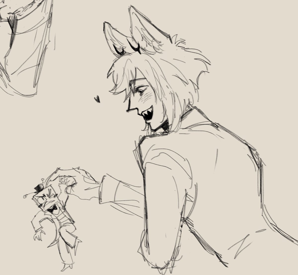 onionsoup_e's tweet image. Teeny tiny vox🤏
#radiostatic #Vox #Alastor