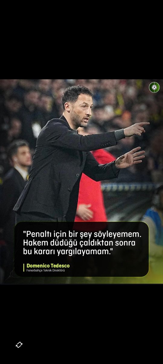 fikobaskan07's tweet photo. @SaracogluSports Yunus akgün penaltı pozisyonu hakında tedesco'nun yorumu https://t.co/nKAxTRqhK3