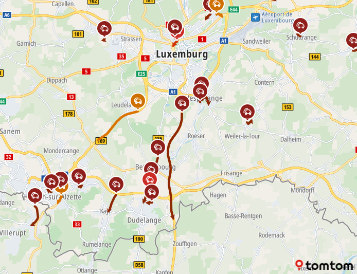 ANWBeuropa's tweet image. +20 min. op de #A3 #Luxemburg ► Metz bij de Franse grens door een auto met pech.