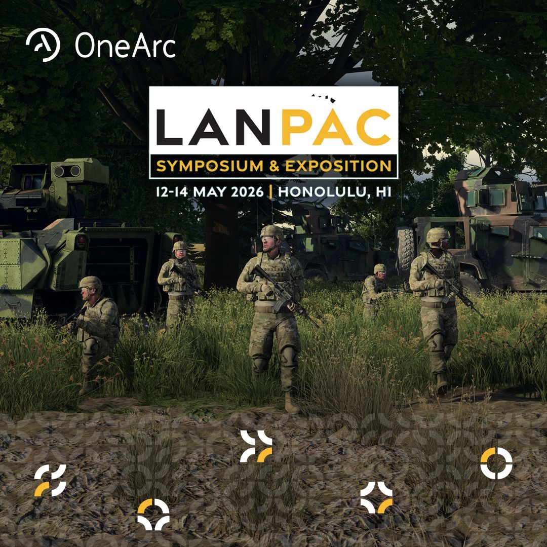 Two weeks until LANPAC 2026 in Honolulu!

Visit Booth 707 at LANPAC to see how OneArc supports the next evolution of Army training and simulation. 

See our event page for more information:
onearc.com/events/lanpac-…