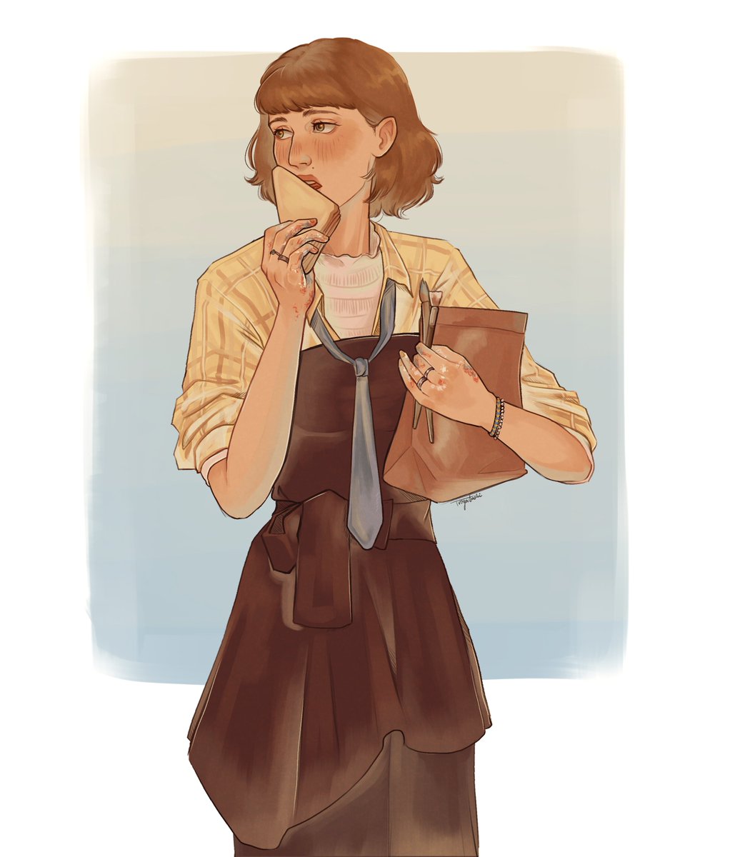 tvoyasashi's tweet image. modern art student willow #lesbyler #willbyers