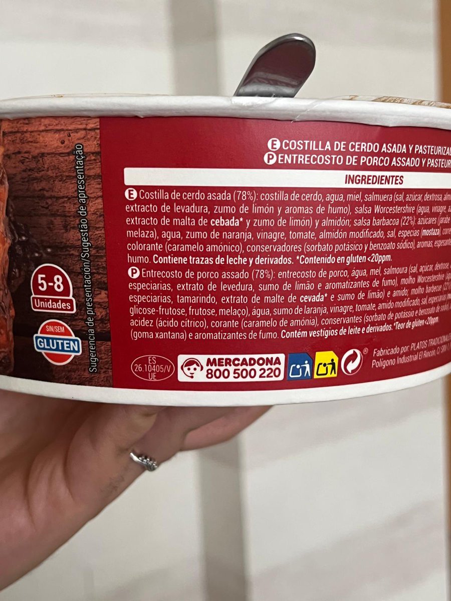 irepanki's tweet image. @Mercadona Compro esto totalmente confiada que es sin gluten, me lo como, y sorpresa, un día entero en el baño. Cuando me da por leer lo que me he comido, para ver porque ha sido. Y me doy cuenta que es algo que estaba etiquetado como sin gluten.. #celiaca #contaminacion #cruzada