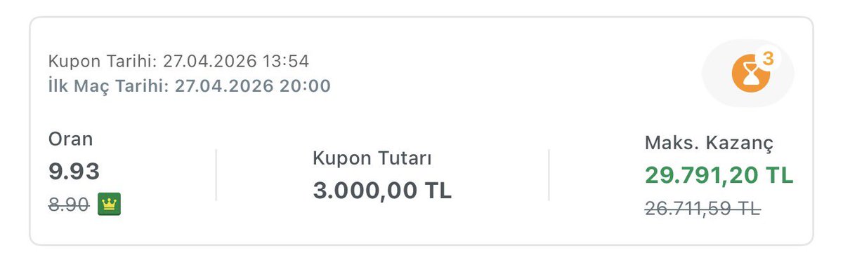 27 NİSAN 3 Maç Yüksek oran kuponu ✅

ÜCRETSİZ  grubumuzda paylaşıldı.

Tutarsa BEĞENİ RT yapan 3 kişiye 1000 🥳

Aşağıdaki linkten gruba katılıp kuponun açık halini görebilirsiniz.👇

Katılım bedeli yok herkesi bekliyorum🤷🏻‍♂️

t.me/+pk2fM9iEpPpmM…