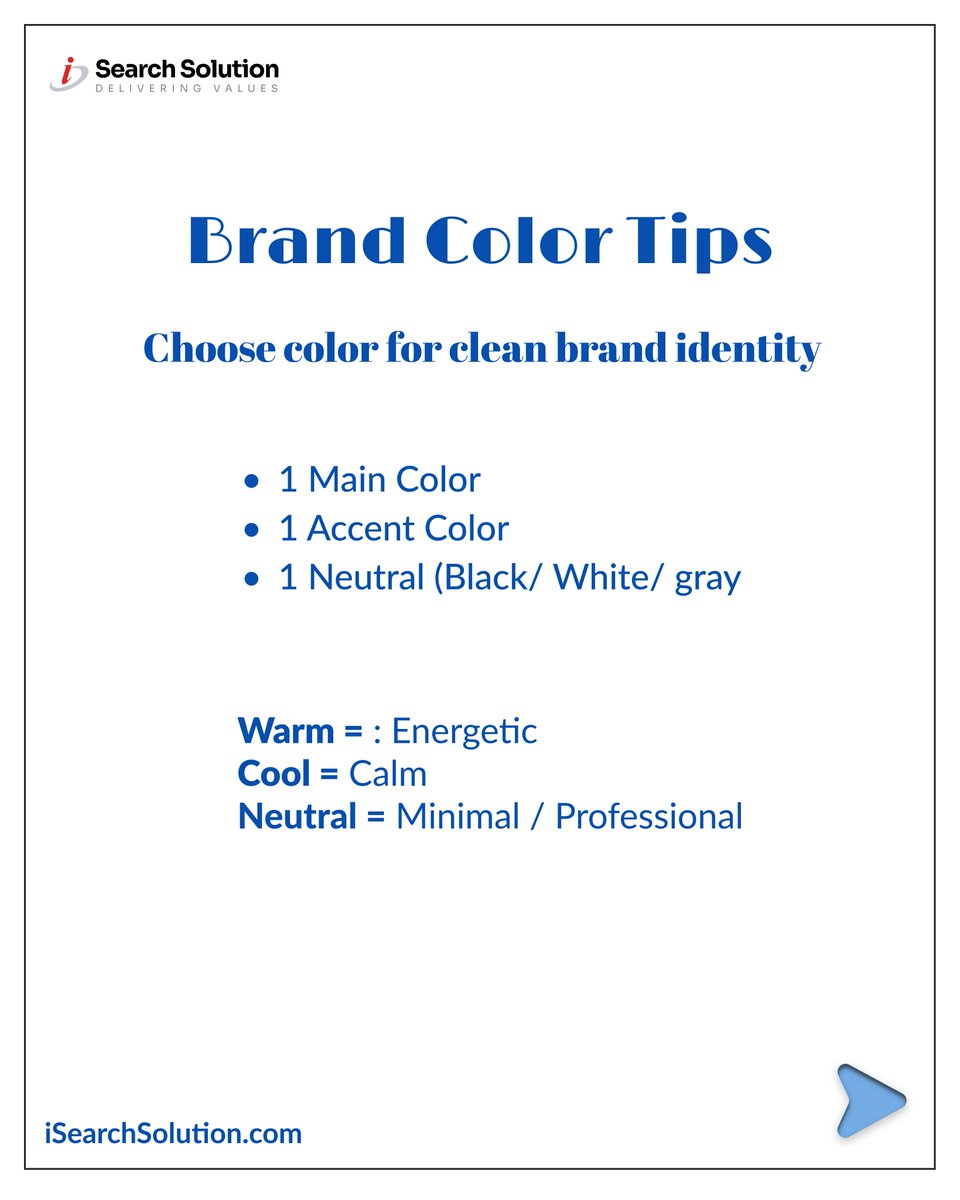 isearchsolution's tweet image. • Primary vs Secondary colors
• Color harmony (complementary, triadic, analogous)
• Contrast for readability
• Brand color formula
Save this before your next design.
#DesignTips #ColorTheory #Branding #Marketing #UXDesign