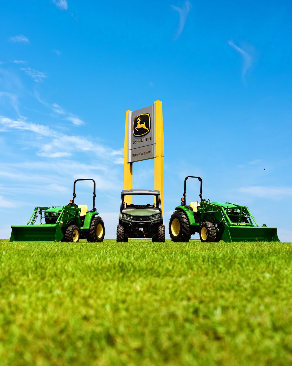 BeardEquip's tweet photo. Small machines. Big capabilities. 

From John Deere Compact Tractors to XUVs, we’ve got the power and versatility to tackle everything from yard work to tough terrain—making every job easier and more efficient.

Mobile, AL | Pensacola, FL | Panama City, FL | Freeport, FL
https://t.co/grvSTZXPoH