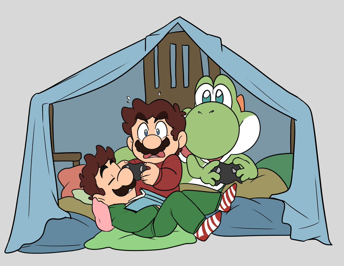 caroliner_draws's tweet photo. rainy day pillow fort 🌧️ https://t.co/W80mdkIMRw