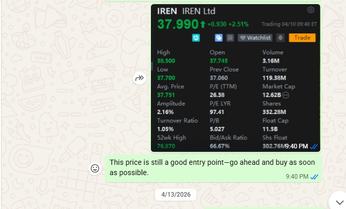 inchangmae's tweet photo. $IREN
I recommended that clients buy IREM; now is the time to take profits. https://t.co/qqJhbBVKEg