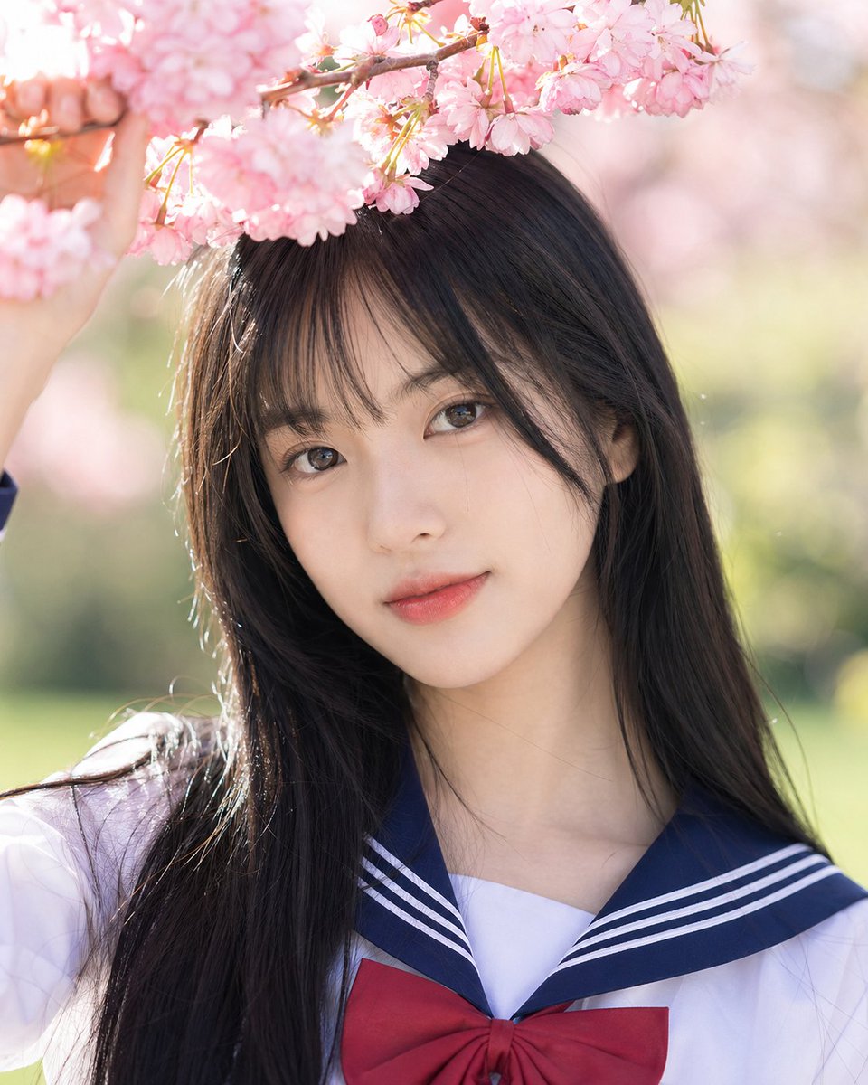 jsbae3602's tweet photo. One Prompt a Day
2026.04.27 

GPT Image-2 Photorealistic character shoots with cherry blossoms, Han River, school uniform vibes.  

Iterated prompts for lighting, background depth, and character consistency https://t.co/01hspcNICd