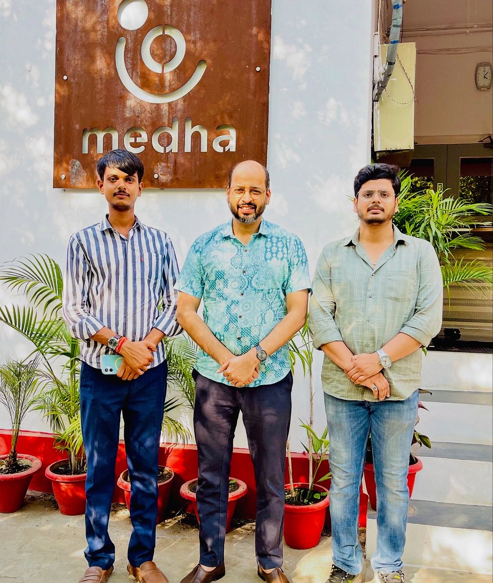NarayanDuttPat5's tweet photo. Met Byomkesh Mishra, co-founder of Medha Learning Foundation, and had an insightful discussion on shaping our Rural Innovation Hub https://t.co/gTvGKK0FiI