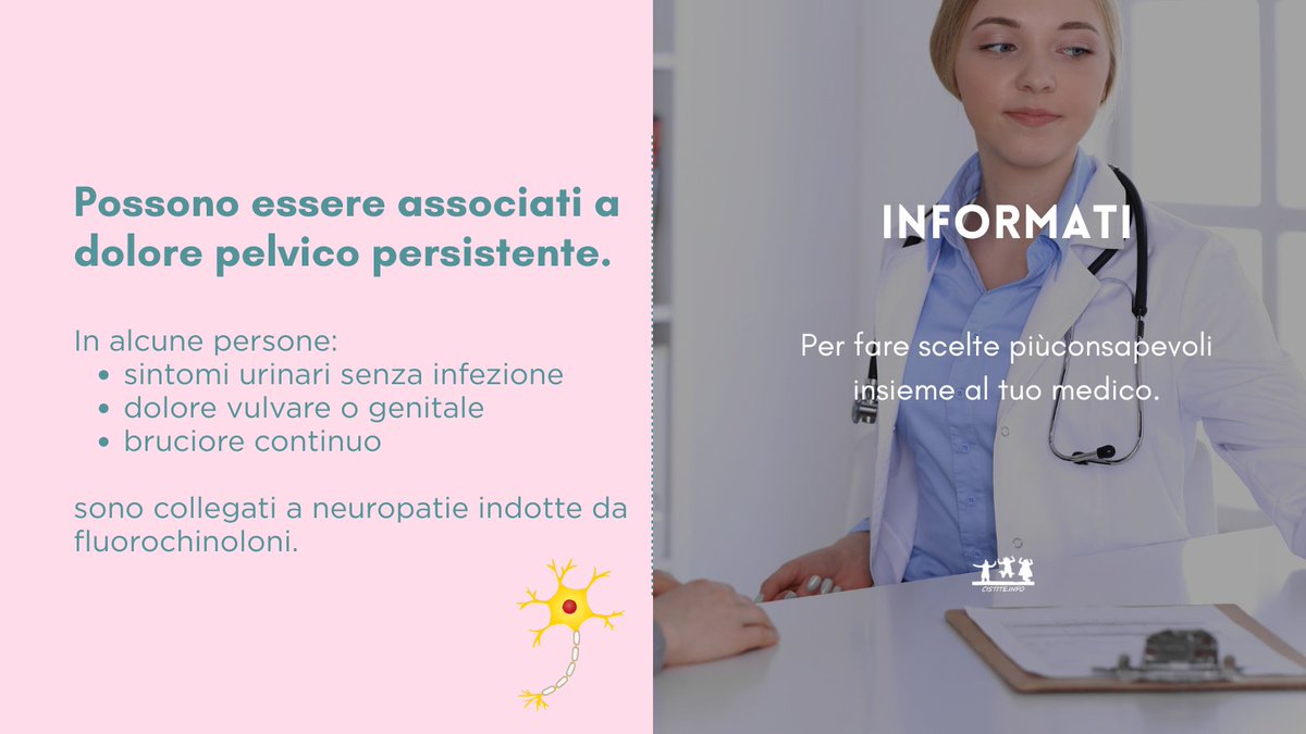 CistiteInfoAPS's tweet photo. I fluorochinoloni sono farmaci potenti, ma oggi il loro uso è limitato.
Essere informate fa la differenza 🤍

#cistite #vulvodinia #benesserefemminile #guariresipuò #informazione https://t.co/o2pFurPRUw