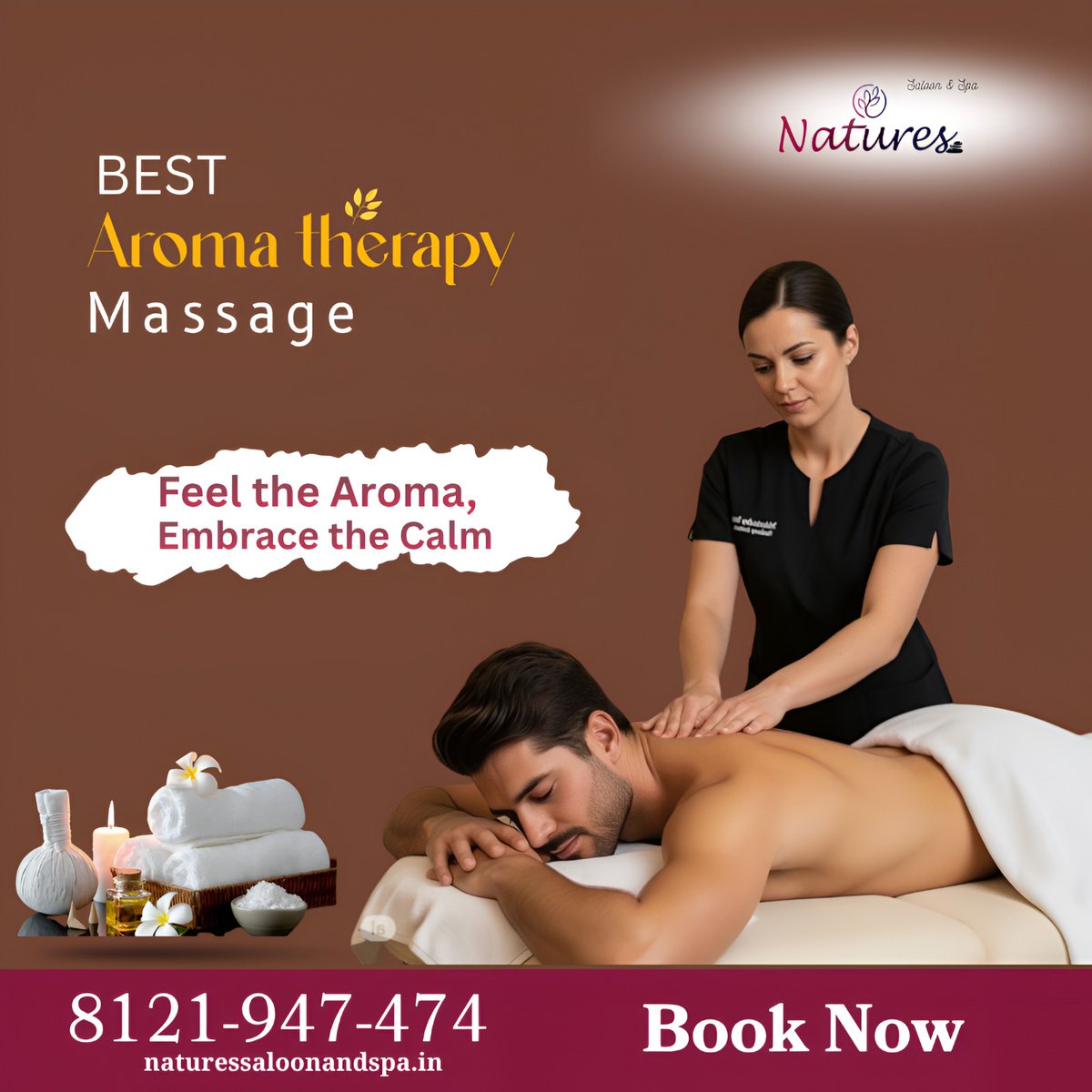 natures01's tweet image. Relax, rejuvenate, and feel the calm 🌿
Experience the soothing power of aroma therapy massage for complete mind &amp;amp; body relaxation. 
📞 8121-947-474
🌐 naturessaloonandspa.in
#AromaTherapy #Massage #SpaLife #Relaxation #Wellness #StressRelief #SelfCare #Mindfulness #SpaDay