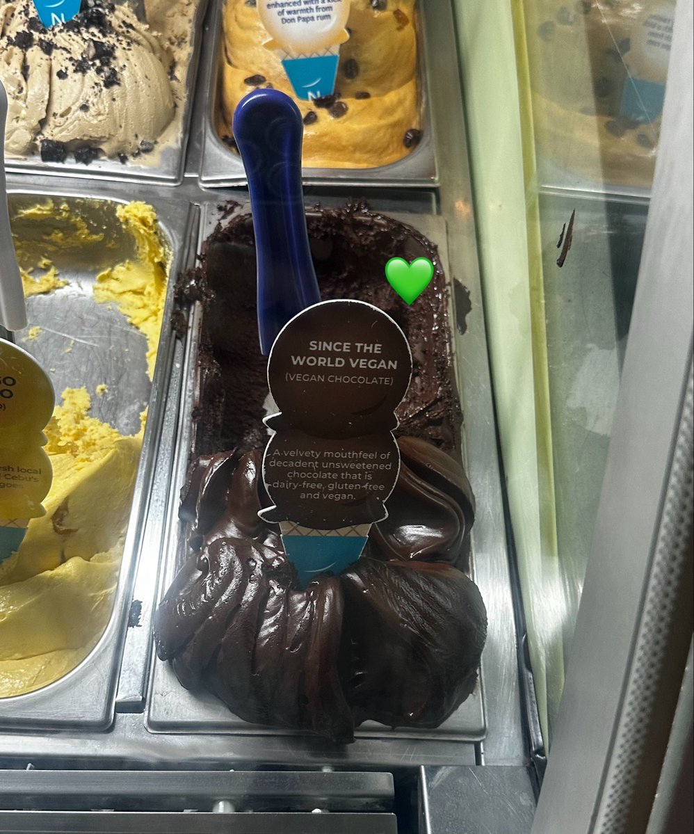 meg5shi's tweet image. Ang saya discovered na may vegan choco gelato here and we love it! Yummmy! 🌱🍫🍦
#plantbased