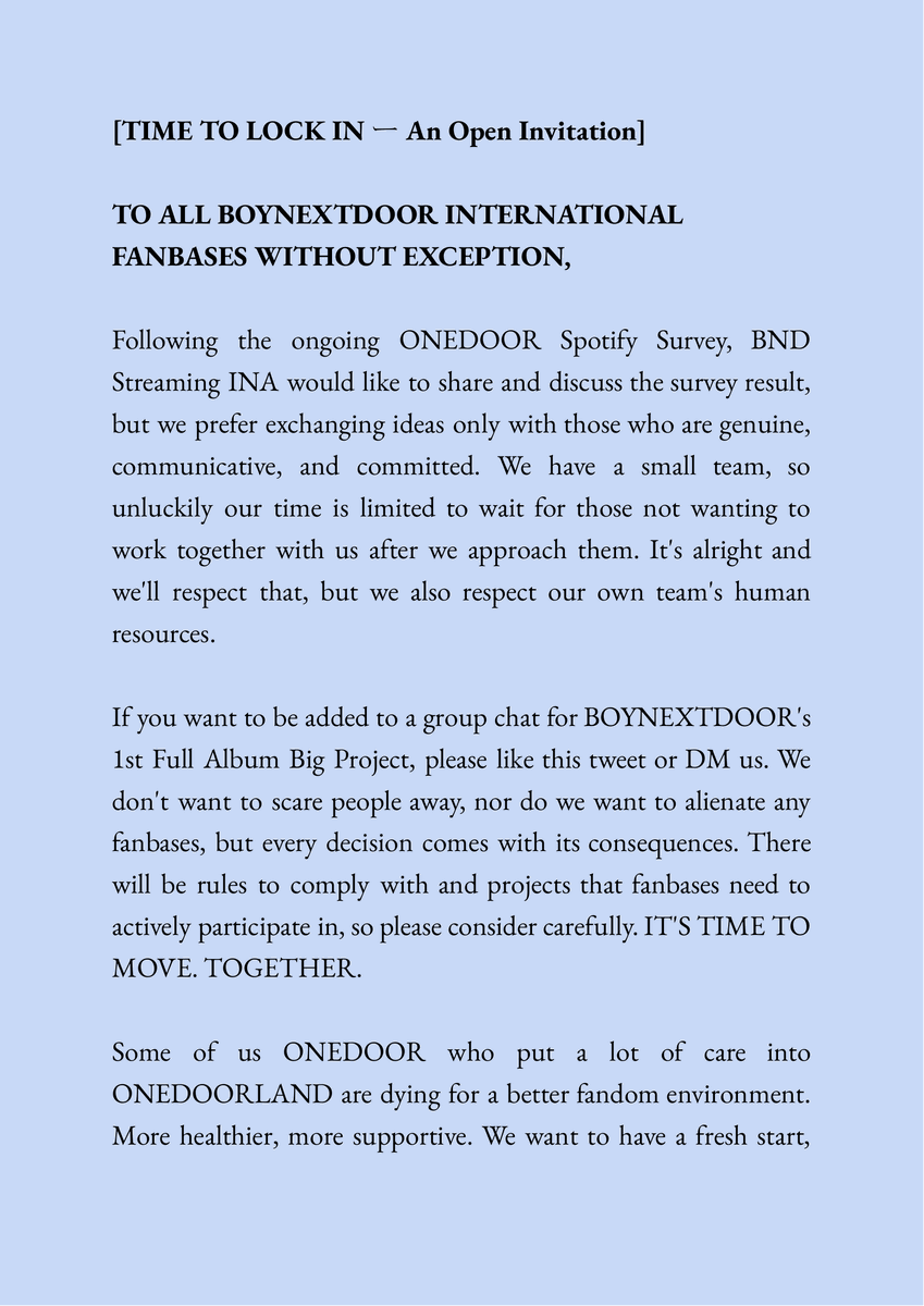 [ OPEN INVITATION ]