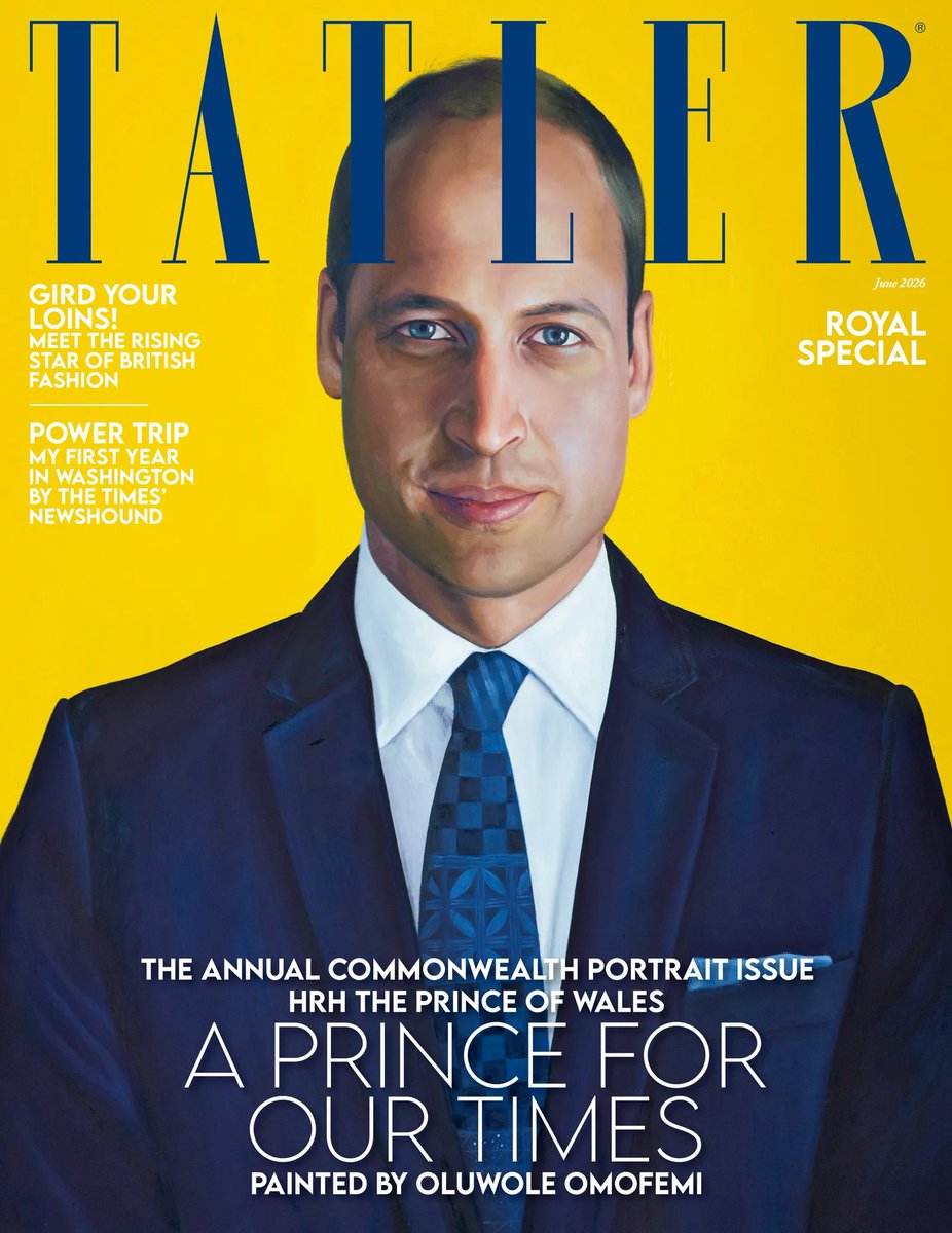 KaiseratCB's tweet image. Tatler commissioned a portrait of Prince William with more hair than he’s had in years celebitchy.com/973782/