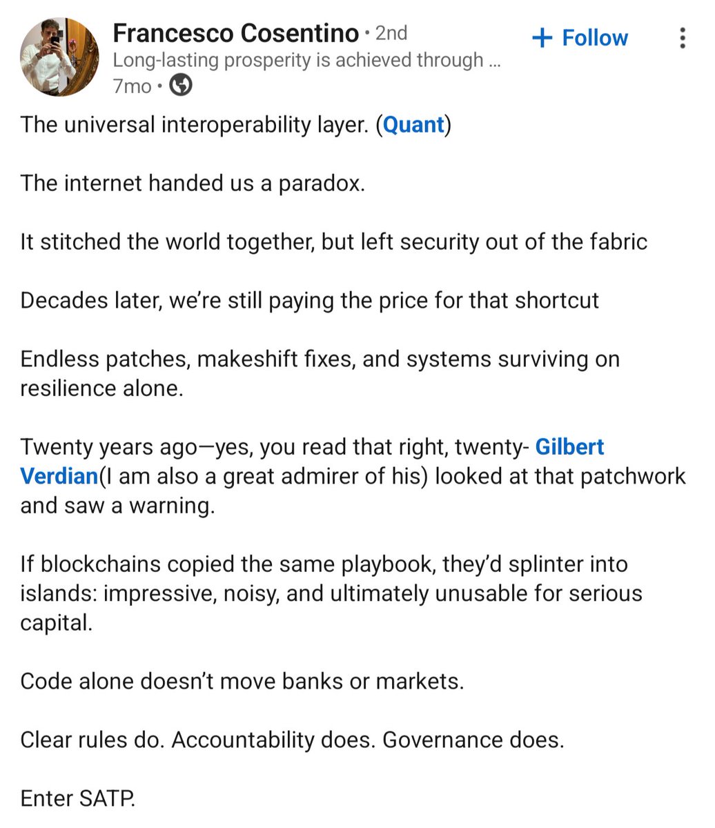 elshredo's tweet photo. $QNT #SATP https://t.co/va3NVeqnRt