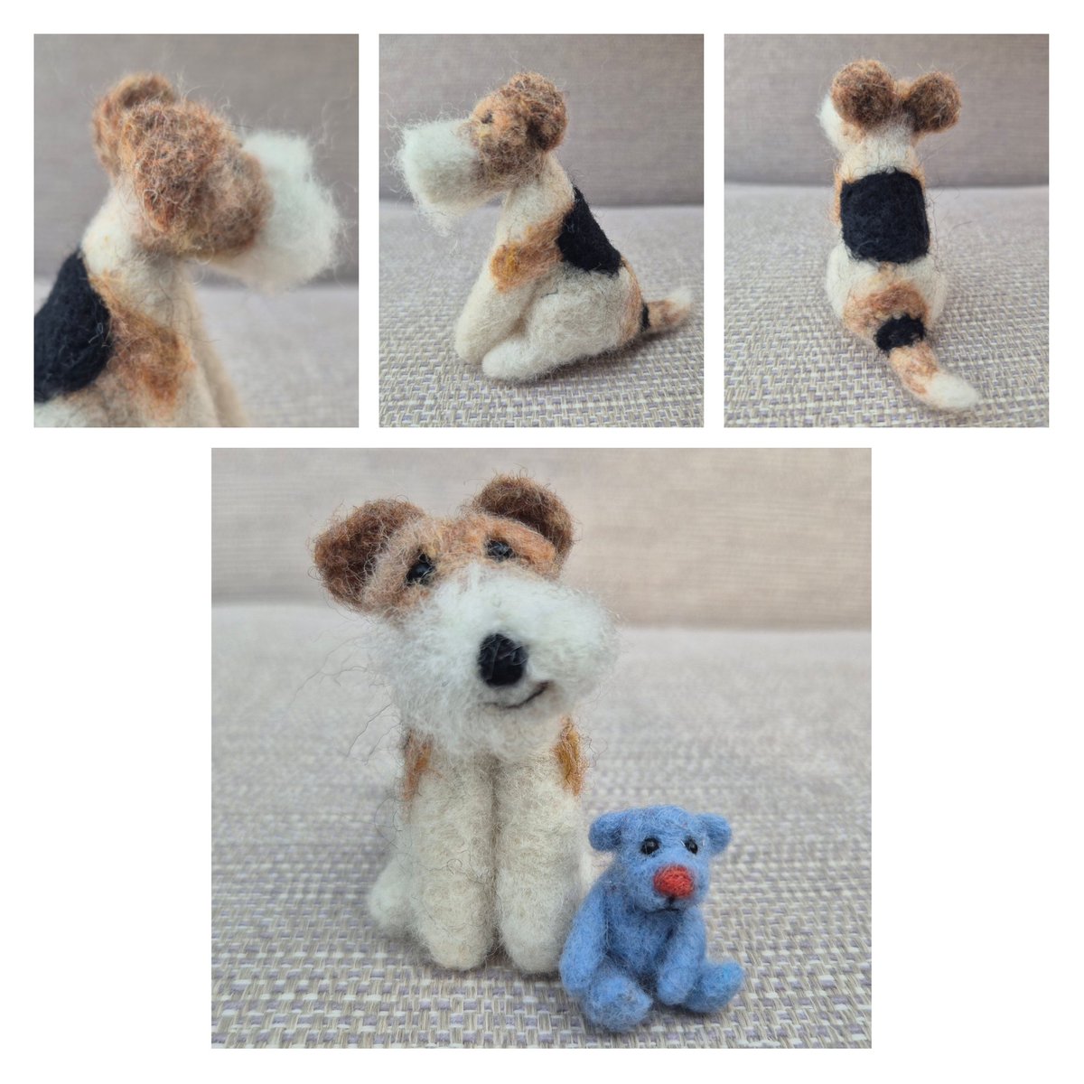 RockingFelter's tweet image. Please meet Rusty! 
A gorgeous boy who is full of charm and quiet mischief! This sweet Wire Haired Fox Terrier is ready to be adopted! He will come with his favourite blue bear.
Thank you! ❤️
therockingfelter.etsy.com/listing/448539…
#etsy #whft #dogsofx #dogsonx #handmade #shopindie #miniatures