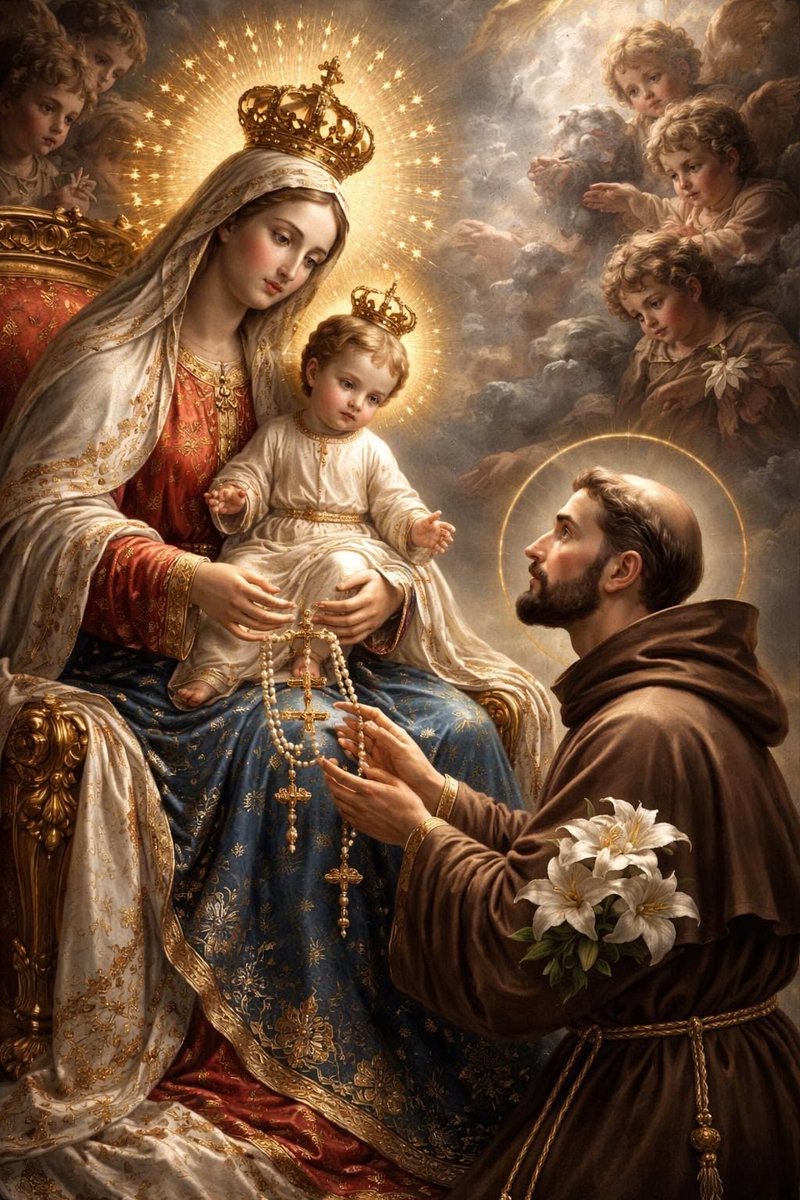 _GabyRubio's tweet photo. ¡Señor, ayúdame a esparcir Tú fragancia! •*•*•*•*•*•📿📿

   “GLORIOSO SANTO DOMINGO,
*********⭐️🙏👑📿🙏⭐️***********

Fiel siervo de la Reina del Rosario, tú que propagaste esta devoción, alcanzanos de María
la gracia de amar
profundamente a su Hijo Jesús y el amor por la meditación de los misterios del Rosario”.

                                           ⭐️📿Amen🙏⭐️

#ApostolDelRosario
