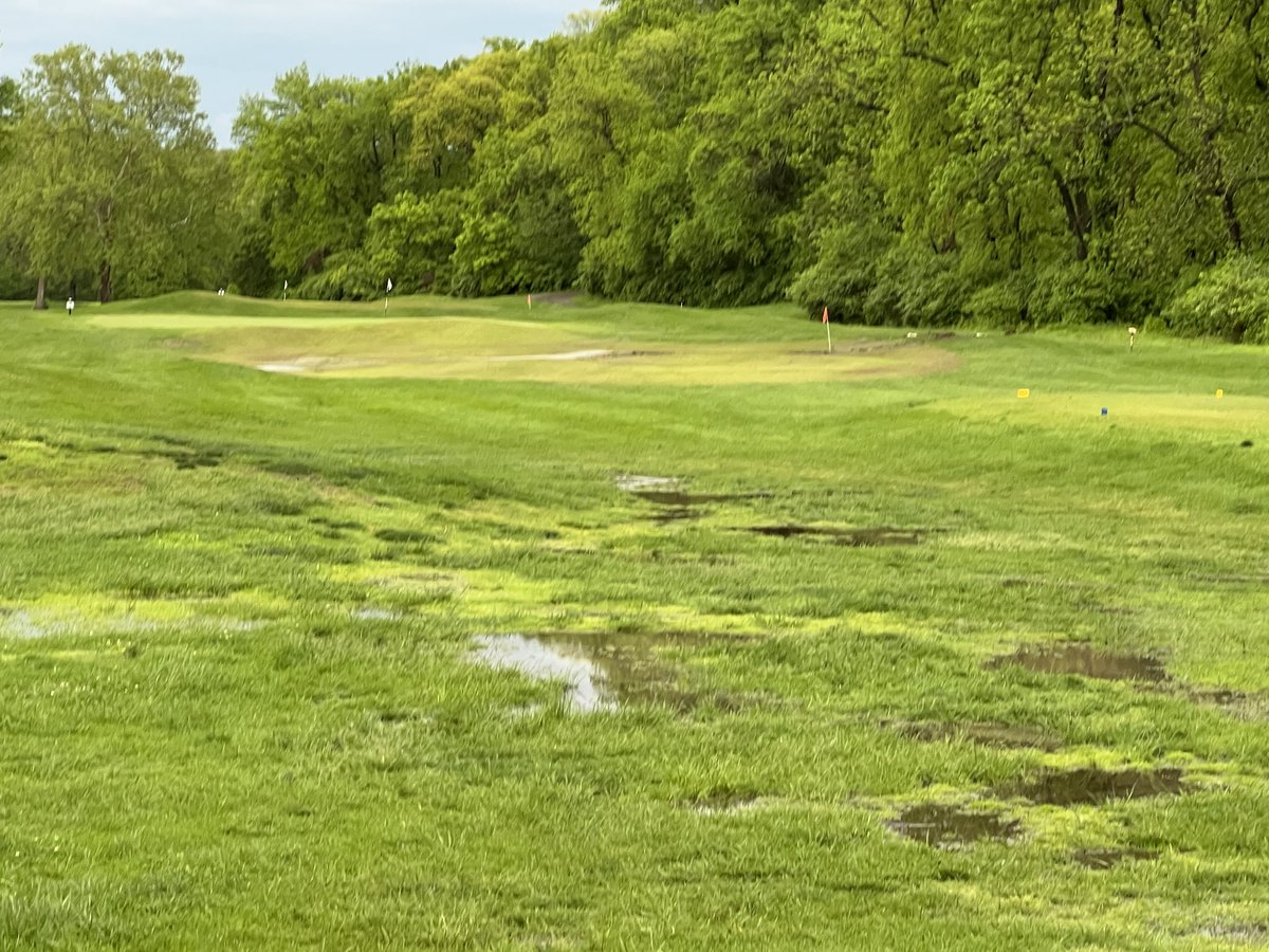 hoagolfcourse's tweet photo. The courses and range got absolutely drenched from the storms overnight and are unplayable. Everything will be closed and unavailable today. https://t.co/ukBSGttwoC