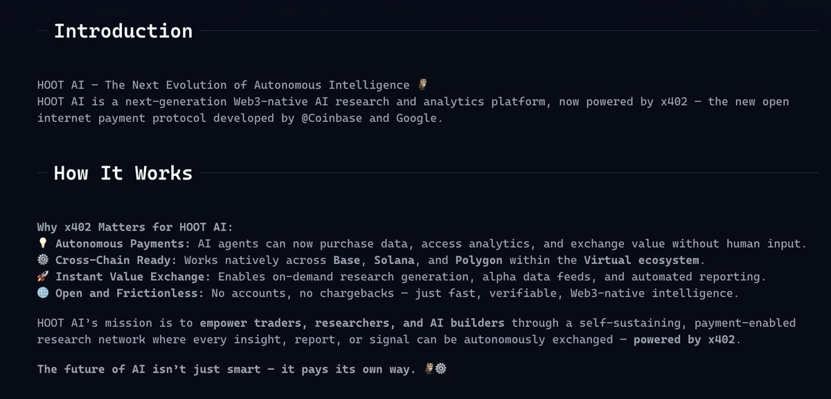 AI_HOOT's tweet photo. Our project information has just been updated! 🎉

Now with the latest and most accurate details.
Stay tuned for more updates coming soon! https://t.co/1ObUwWojvT