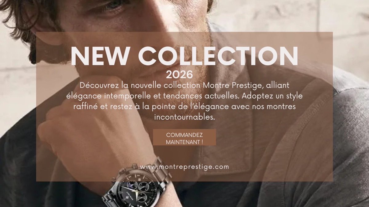 MontrePrestige's tweet image. ✨ NEW COLLECTION 2026  
Élégance, précision et style réunis.  
Découvrez les montres Montre Prestige et affirmez votre allure dès maintenant. ⌚🔥  
#MontrePrestige #LuxuryStyle #Watches