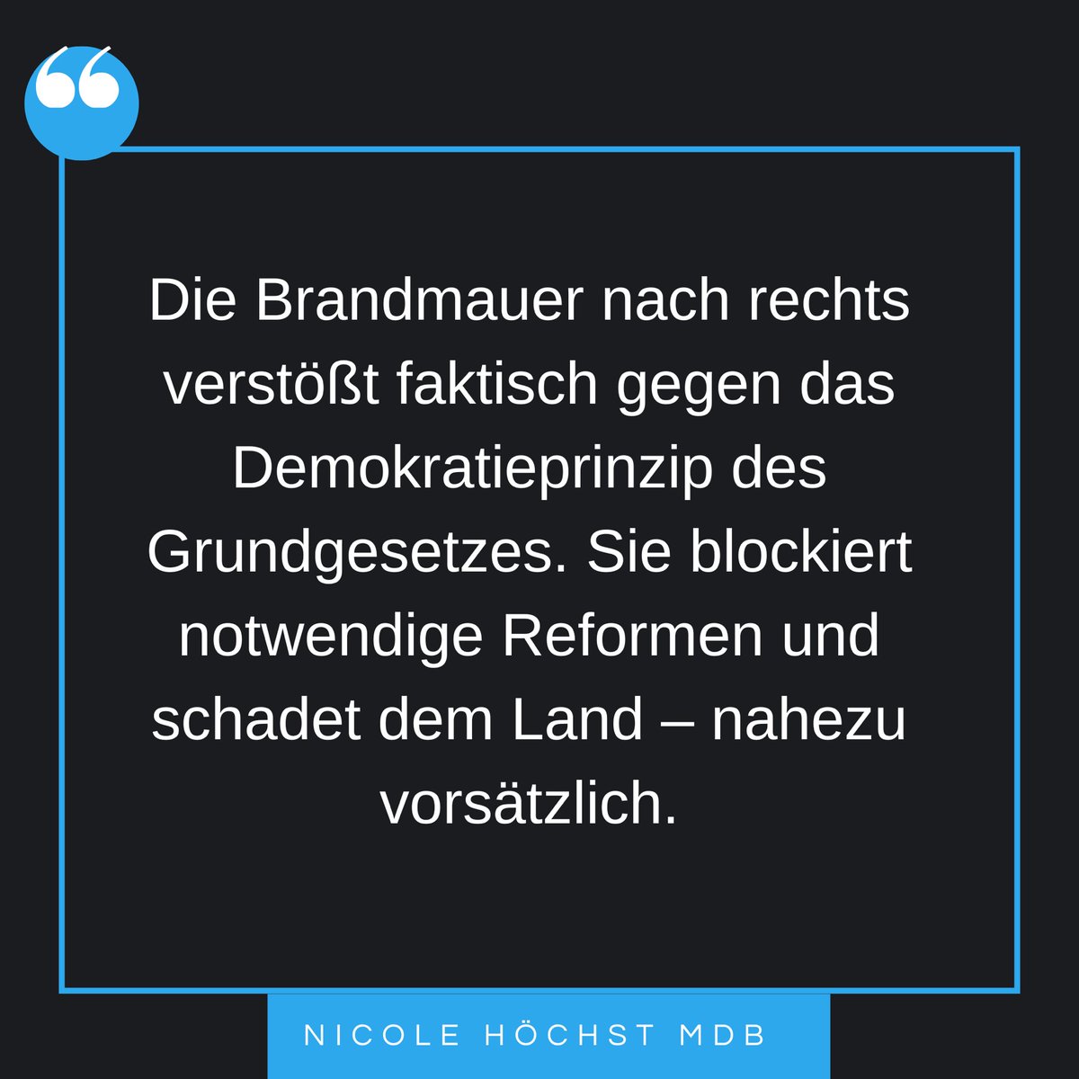 Nicole Höchst, MdB tweet media