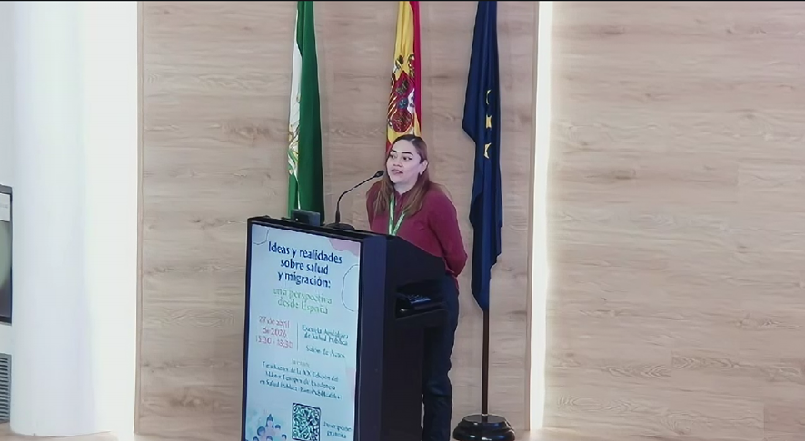 EASPsalud's tweet photo. En primer lugar interviene Sua Amaya, que trabaja en la EASP actualmente en la @redisir 
https://t.co/XjBw7p6KCx https://t.co/DOd5xoy4g0