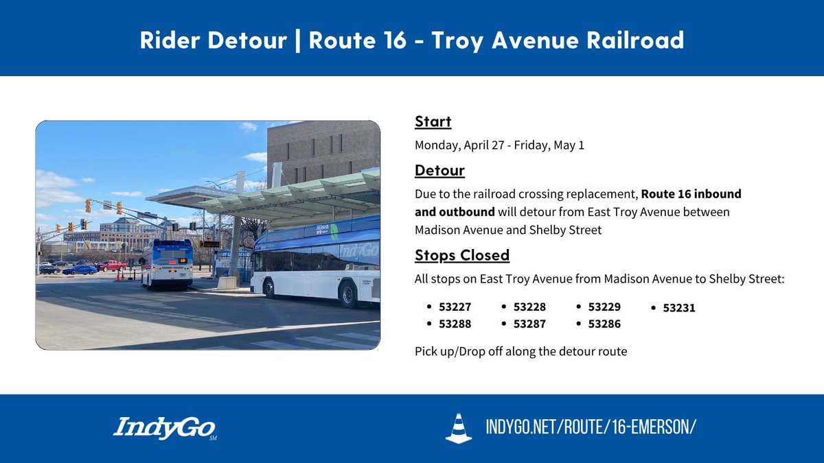IndyGo Rider Alerts tweet media