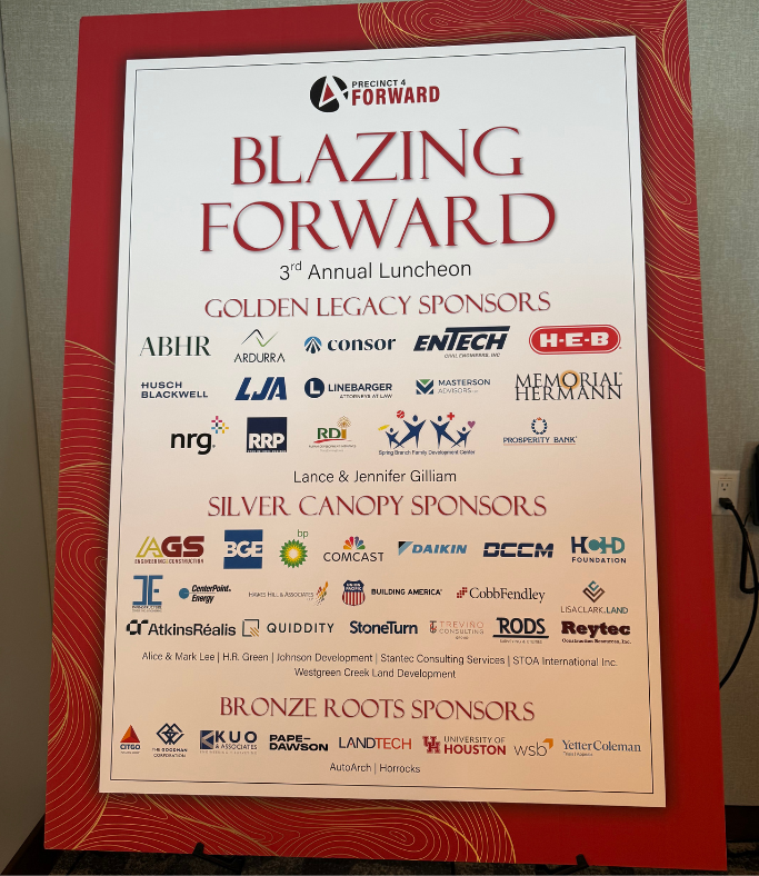 SolutionsAlly's tweet photo. The #AGSTeam was thrilled to attend and be a Silver Canopy sponsor for the 3rd Annual Blazing Forward Luncheon, hosted by Commissioner Lesley Briones and Precinct4Forward. ✨

It was very successful by raising over $500K for the Precinct4Forward initiative. 👏

 #AGS #Precinct4 https://t.co/rIm2IoqgZL
