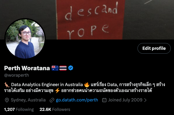 Perth Woratana 🇦🇺🇹🇭 tweet media