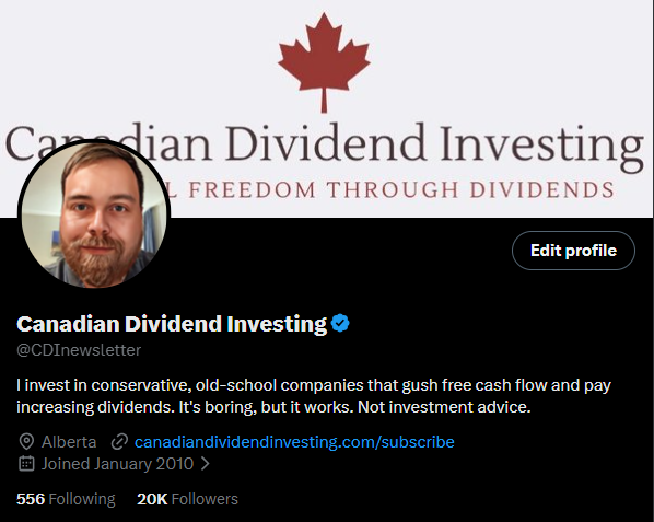 Canadian Dividend Investing tweet media